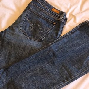 Straight leg jeans